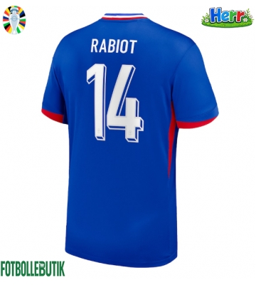 Frankrike Adrien Rabiot #14 Hemmatröja EM 2024 Kortärmad